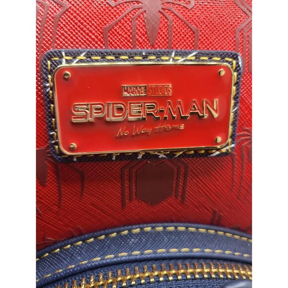 NWT Loungefly x Spider-Man 'No Way Home' Marvel Mini Backpack Fabric Lining - Picture 2 of 10